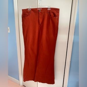 Forever 21 Plus Rust Wide Leg Flares size 18